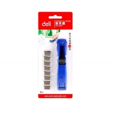 得力8591推夹器装订机备用补充夹蓝色黑色随机 可夹40张