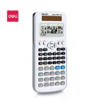 得力(deli)D991CN中文版双电源带保护盖科学函数计算器计算机 竞赛使用 白色