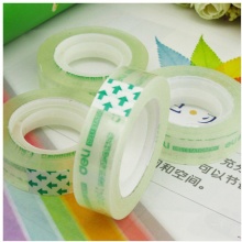 得力30013透明胶带小胶条1筒12卷 12mm*18y 